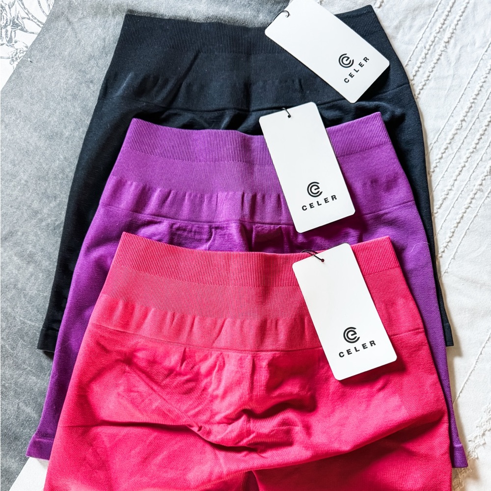 3-pack Celer Butt Lifting Bike Shorts